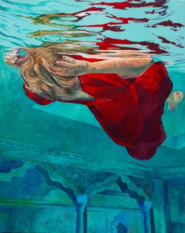 Girl in Red Dress by Živić Ivana