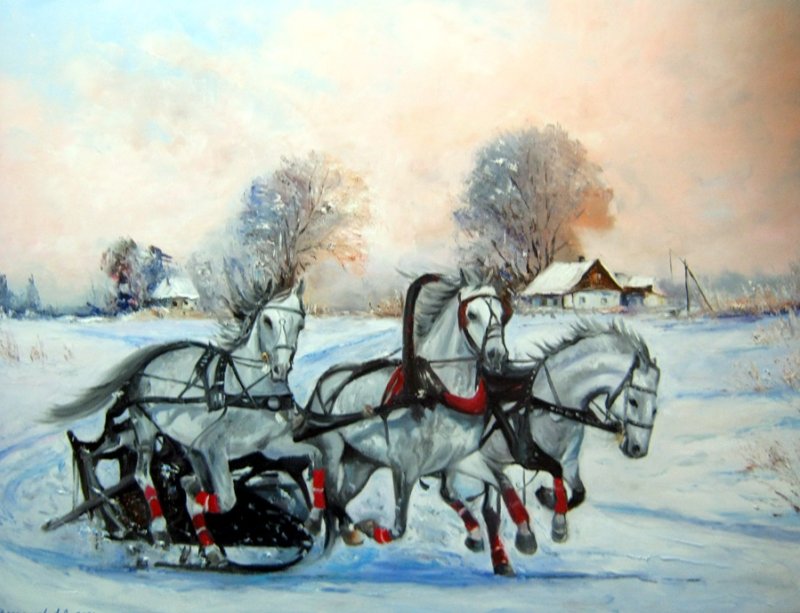 trojka, Painting Veselinović Slobodan