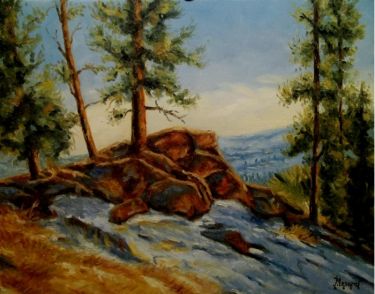 rock at the top by Mesaroš Joži
