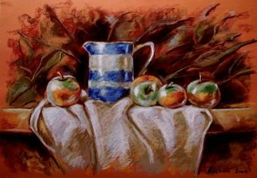 Pitcher and apples by Mesaroš Joži