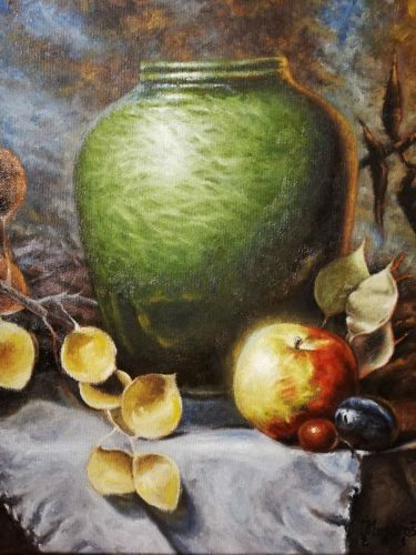 greene confit pot and fruit by Mesaroš Joži