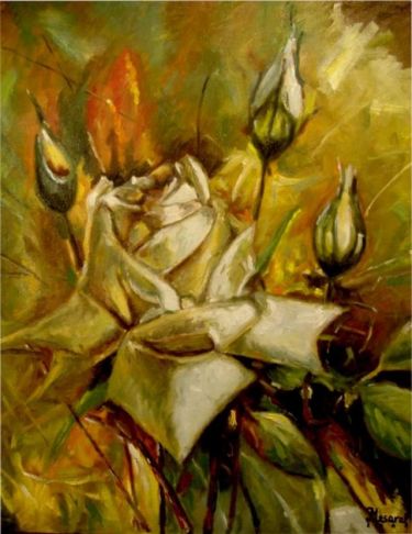 White rose by Mesaroš Joži