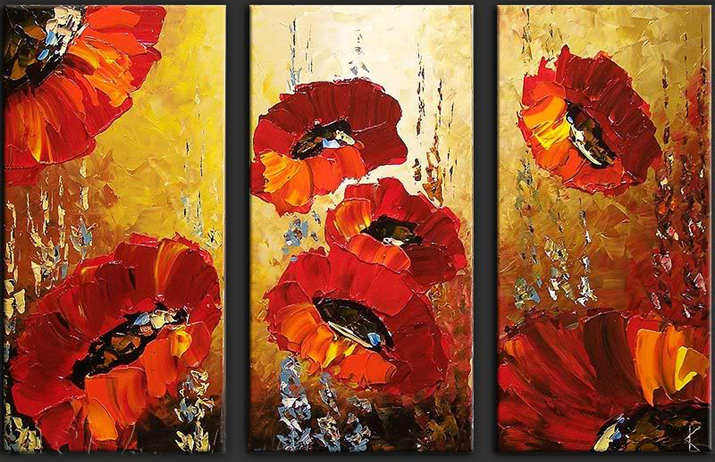 Flowers (triptych)