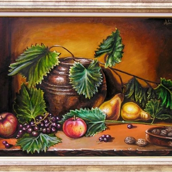 Table with fruits